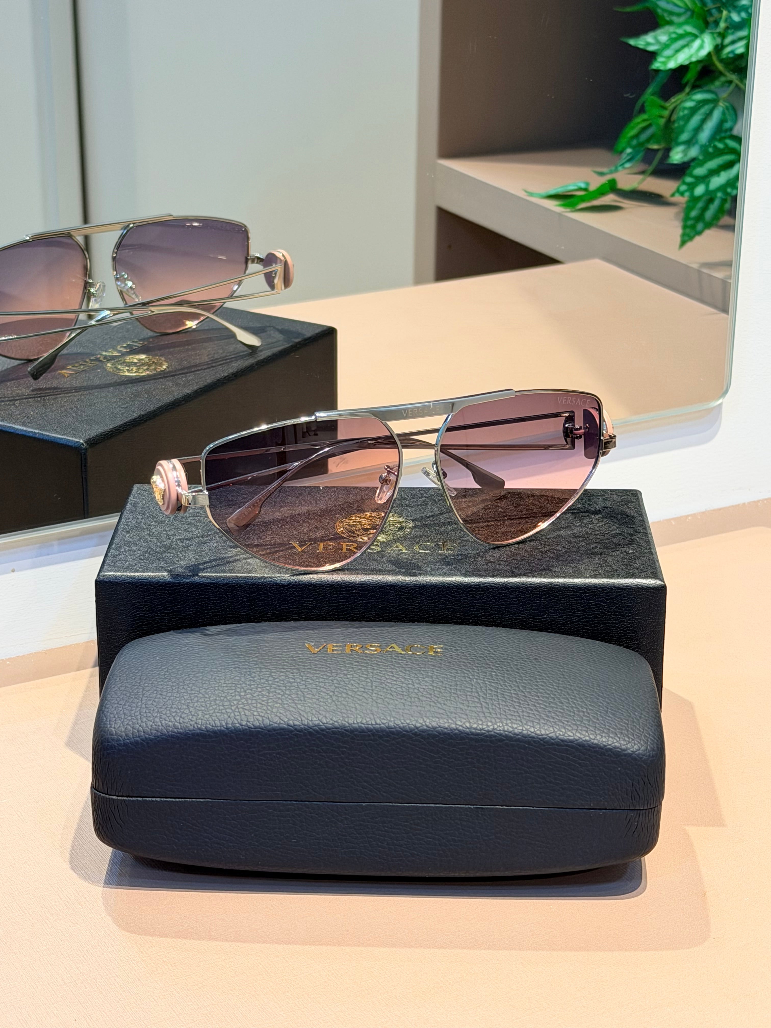Óculos VE2252 Prata e Rosê - VERSACE