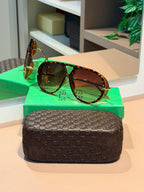 Óculos Aviator Tartaruga - BOTTEGA VENETA