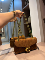 Bolsa de ombro Quilting 26 Suede - COACH