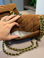 Bolsa de ombro Quilting 26 Suede - COACH