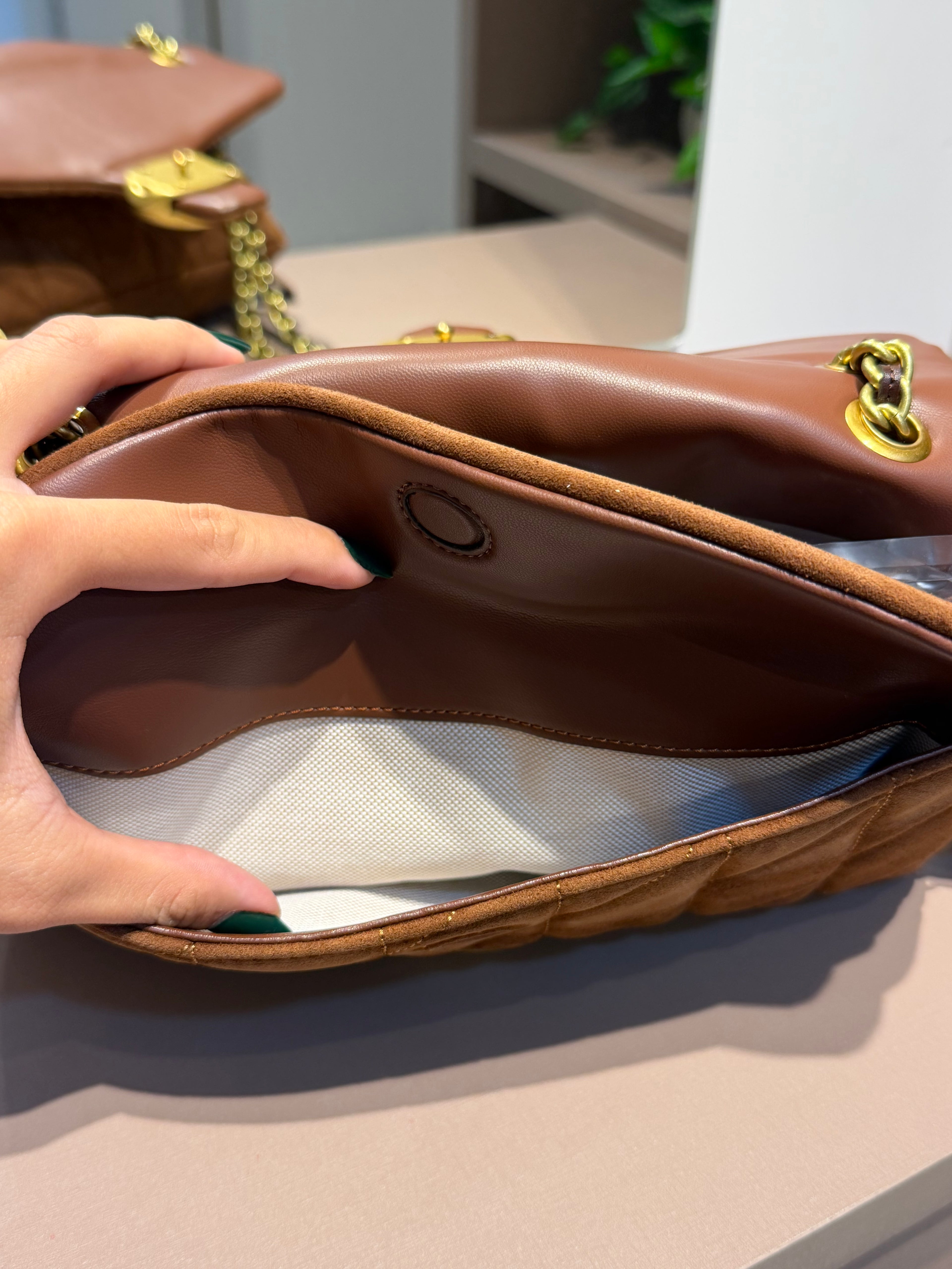 Bolsa de ombro Quilting 26 Suede - COACH