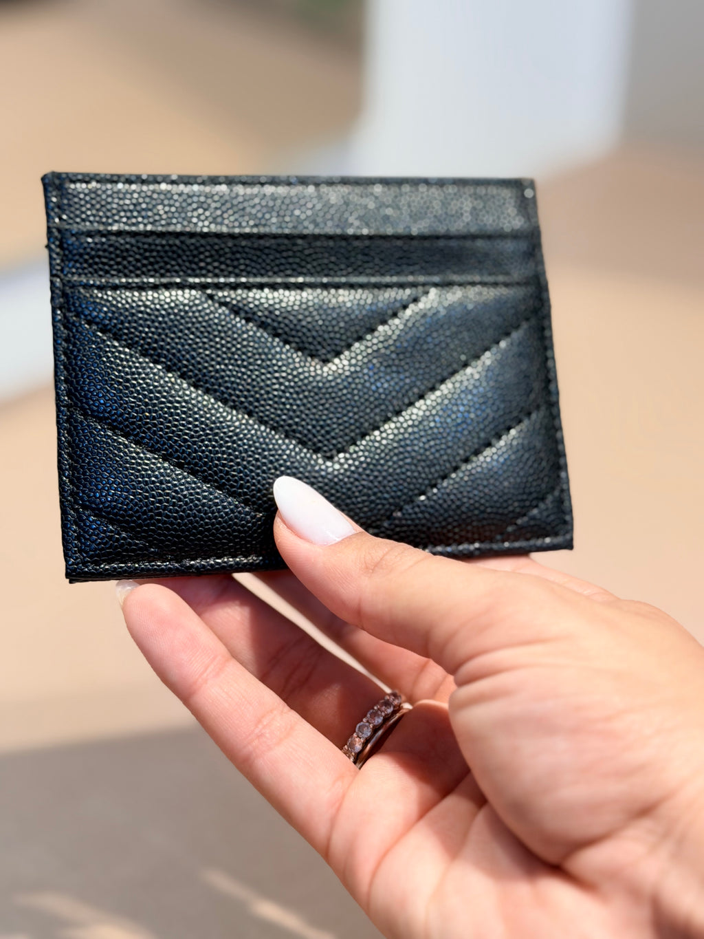 Porta-Cartão Monogram Preto - YSL