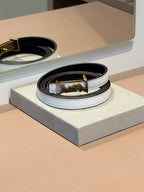 Cinto Fino Branco - YSL