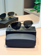Óculos VE2252 Preto e Dourado - VERSACE