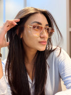 Óculos 40115 Dourado e Rosê - LOEWE