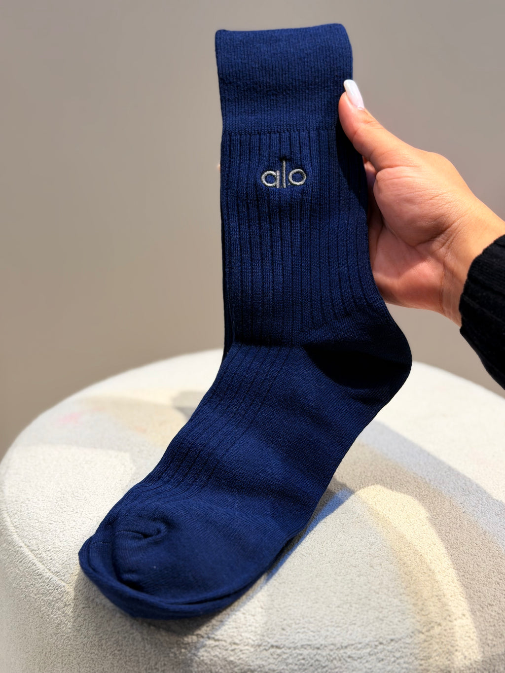 Meia Cano Longo Azul - ALO