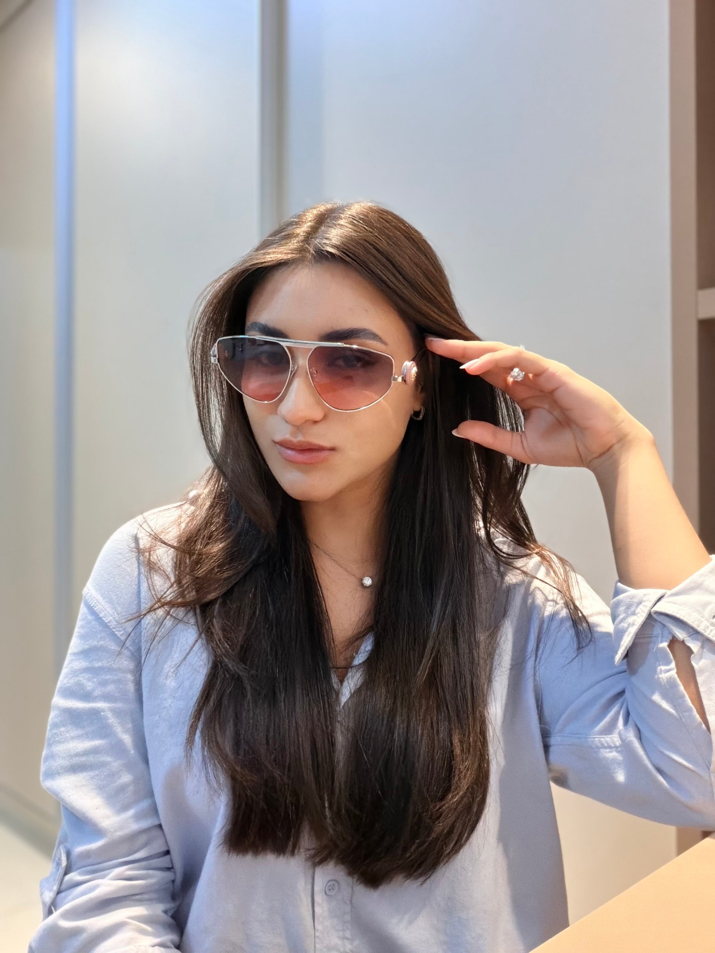 Óculos VE2252 Prata e Rosê - VERSACE