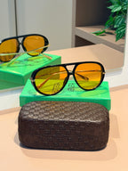 Óculos Aviator bronze - BOTTEGA VENETA
