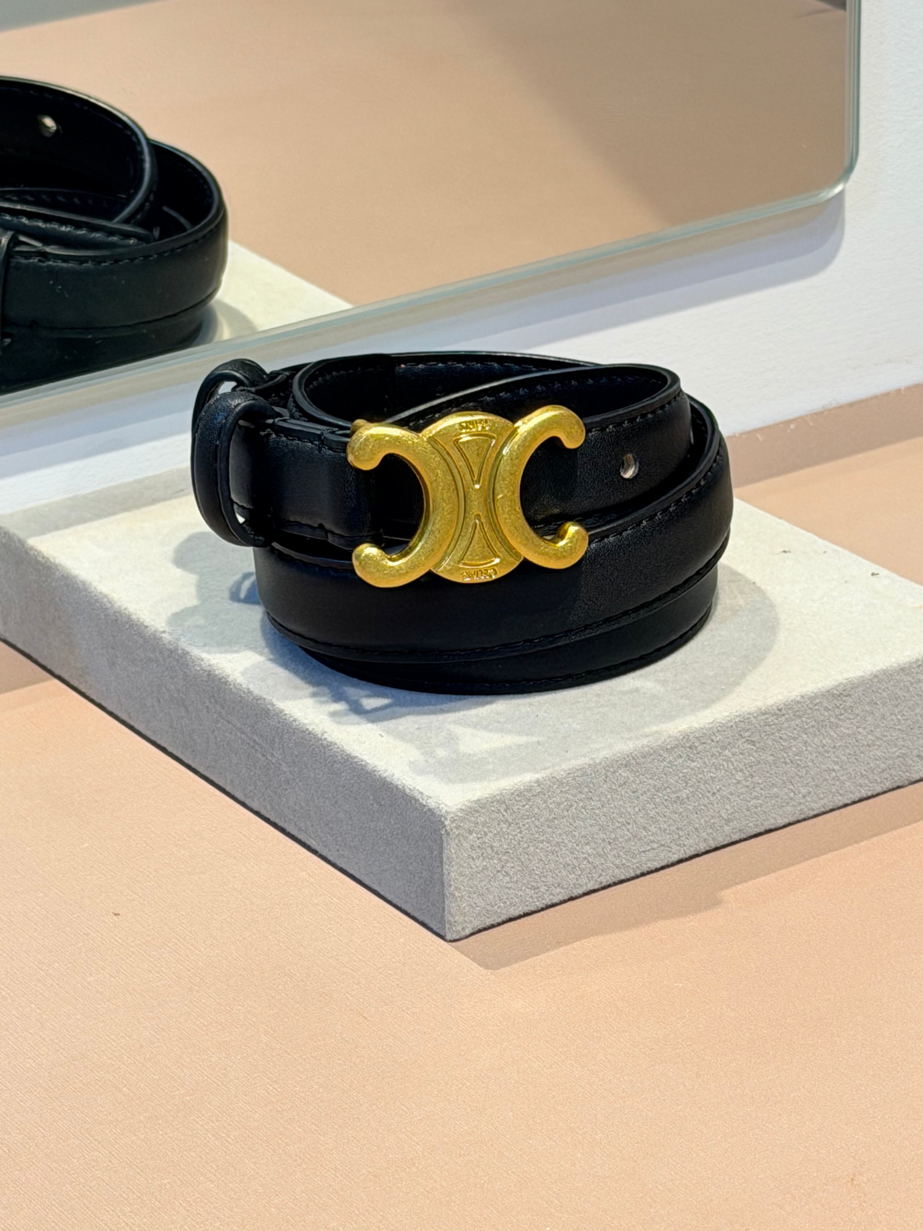 Cinto Triomphe Preto - CELINE