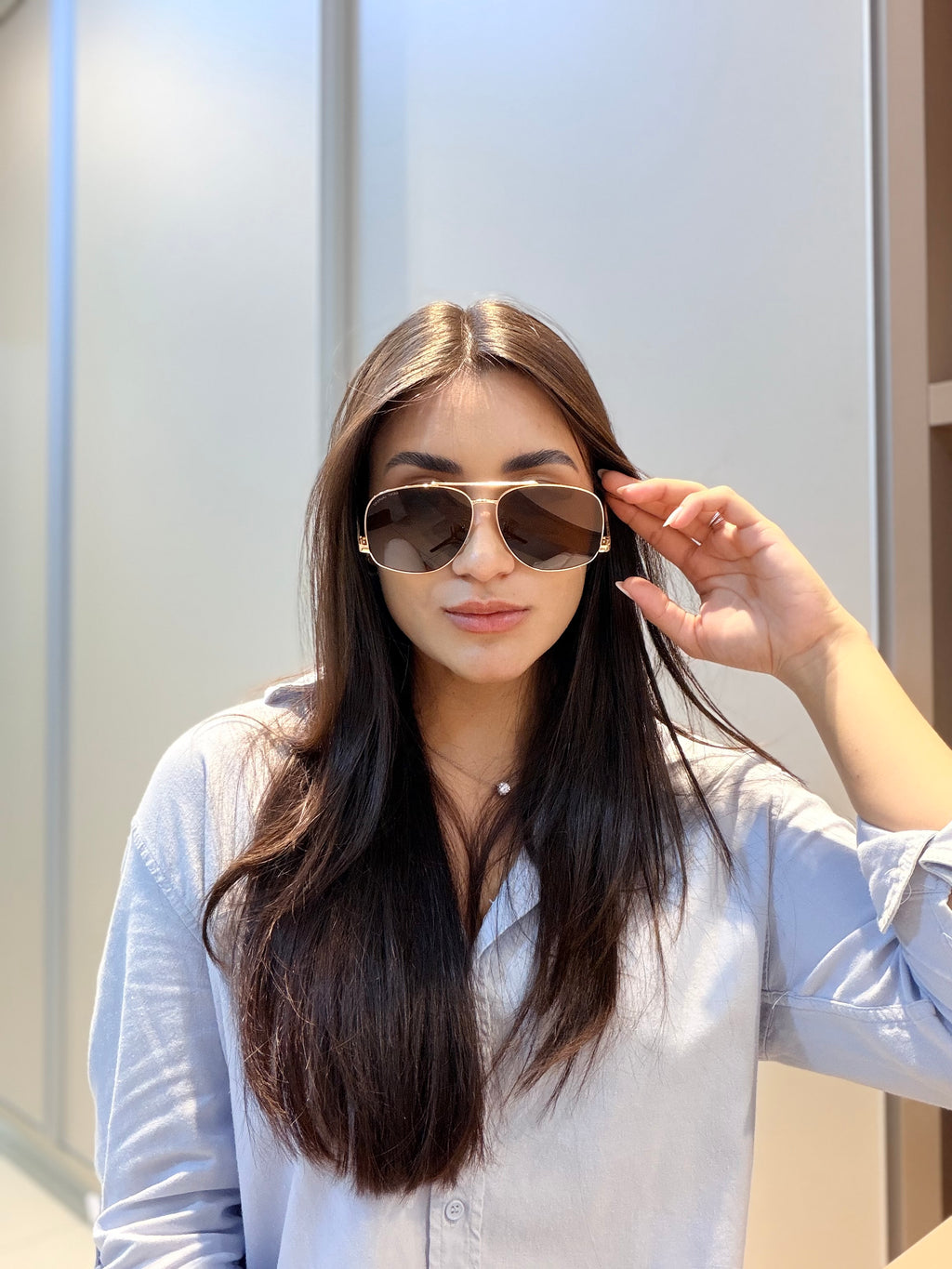 Óculos Eyewear Dourado - SAINT LAURENT