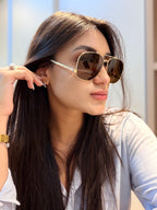 Óculos Eyewear Dourado - SAINT LAURENT