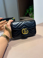 Bolsa Marmont Preta Mini - GUCCI