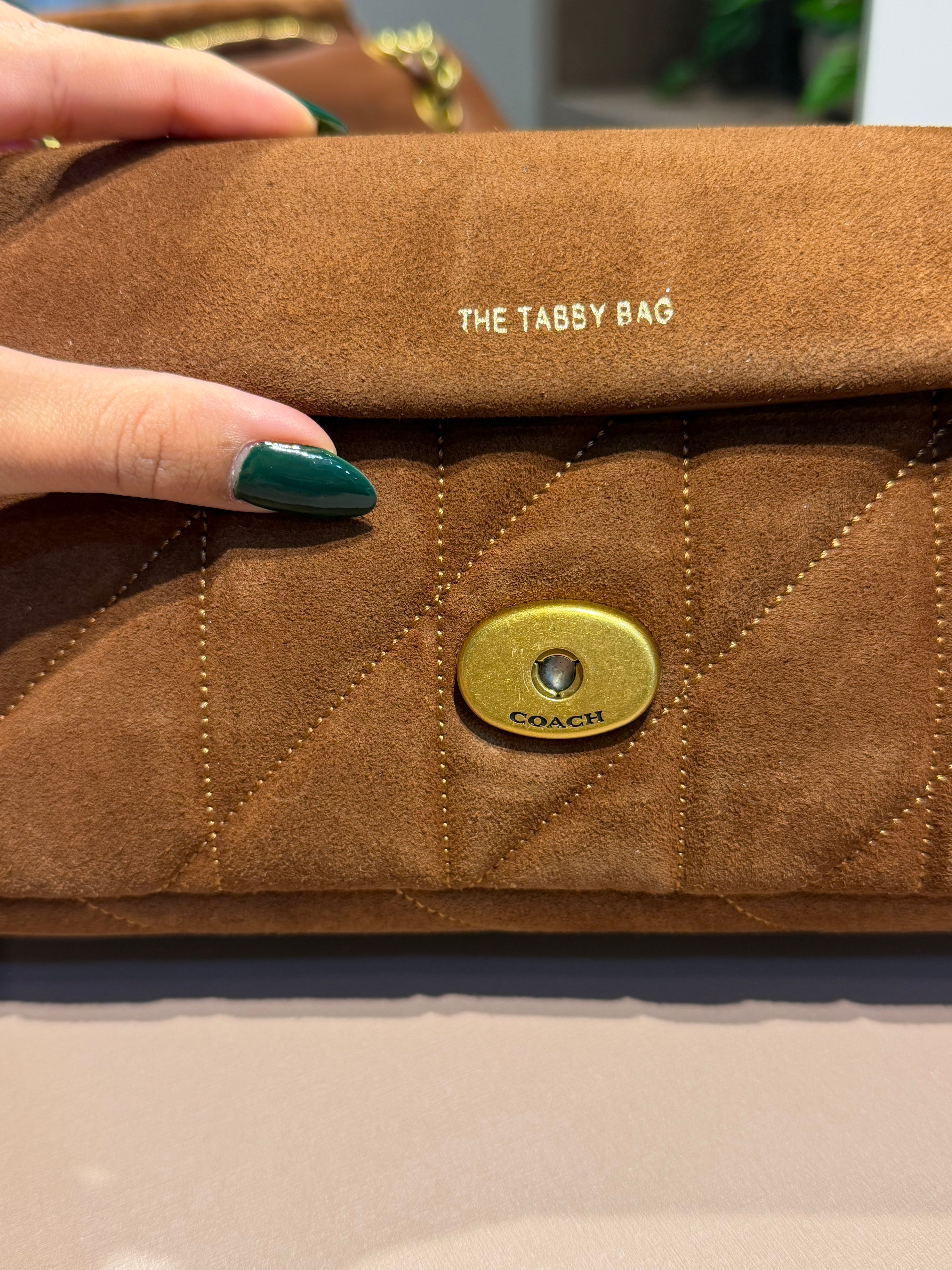 Bolsa de ombro Quilting 26 Suede - COACH