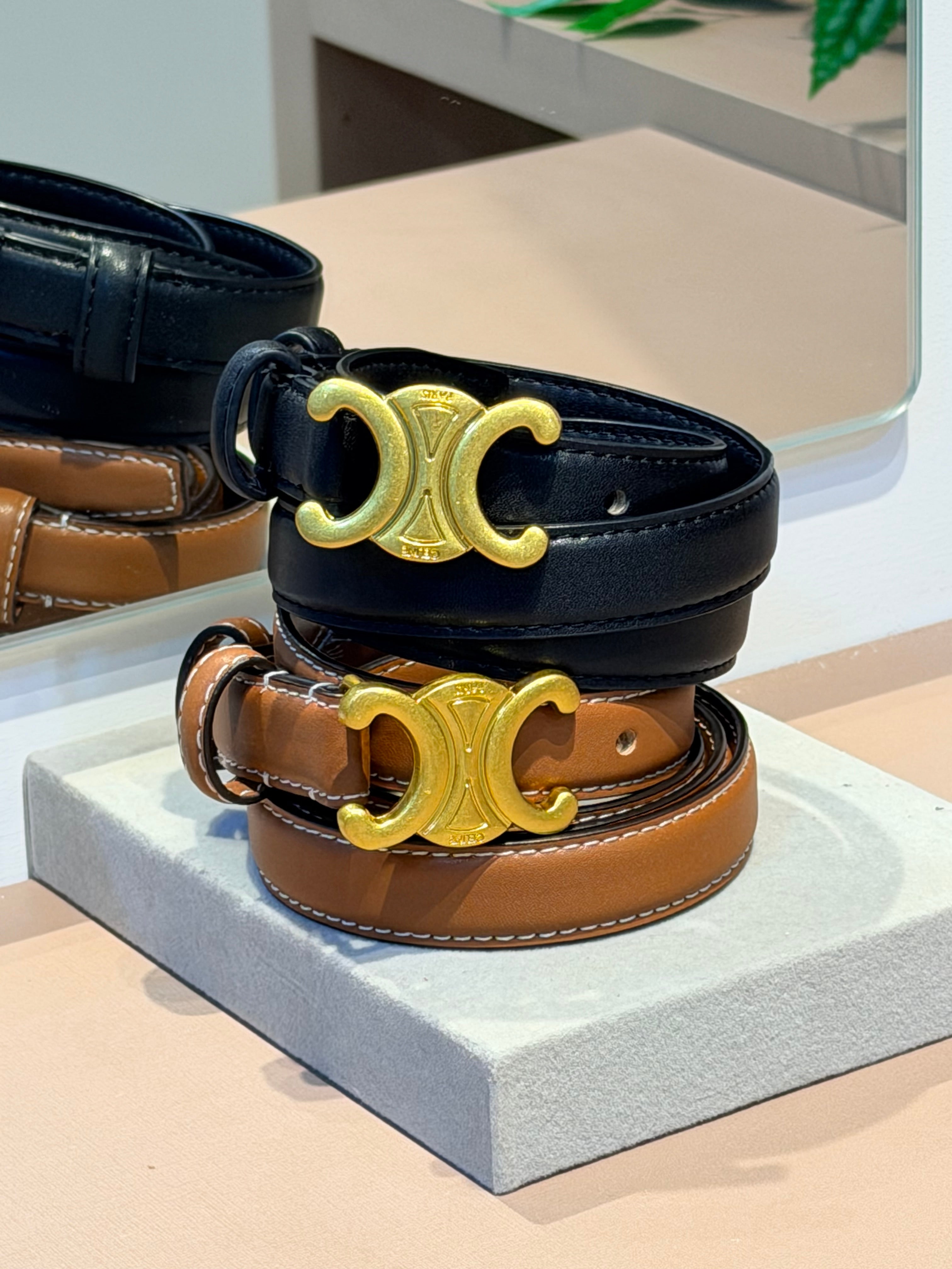 Cinto Triomphe Preto - CELINE