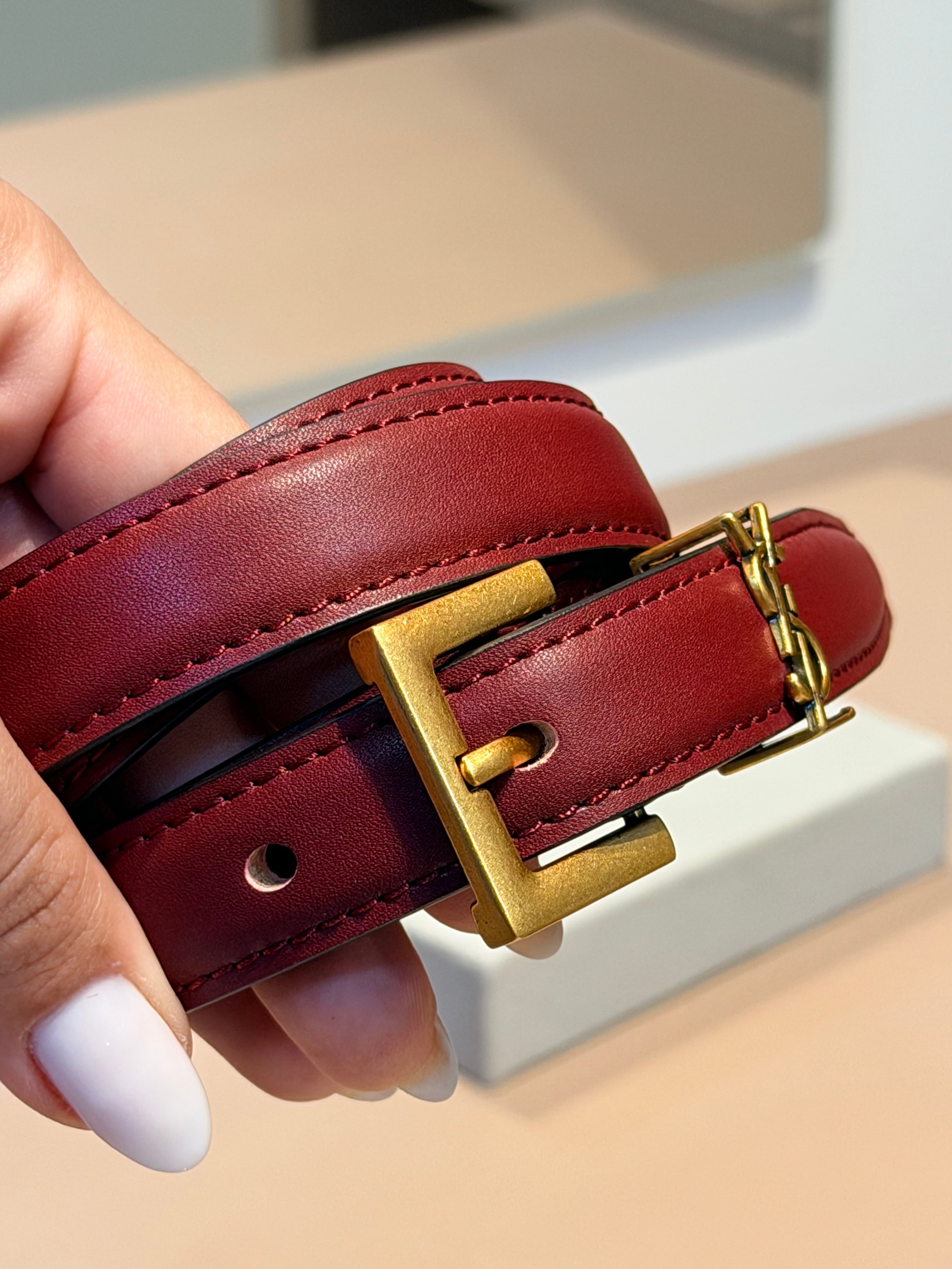 Cinto Cassandre Marsala  - YSL