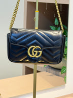 Bolsa Marmont Preta Mini - GUCCI