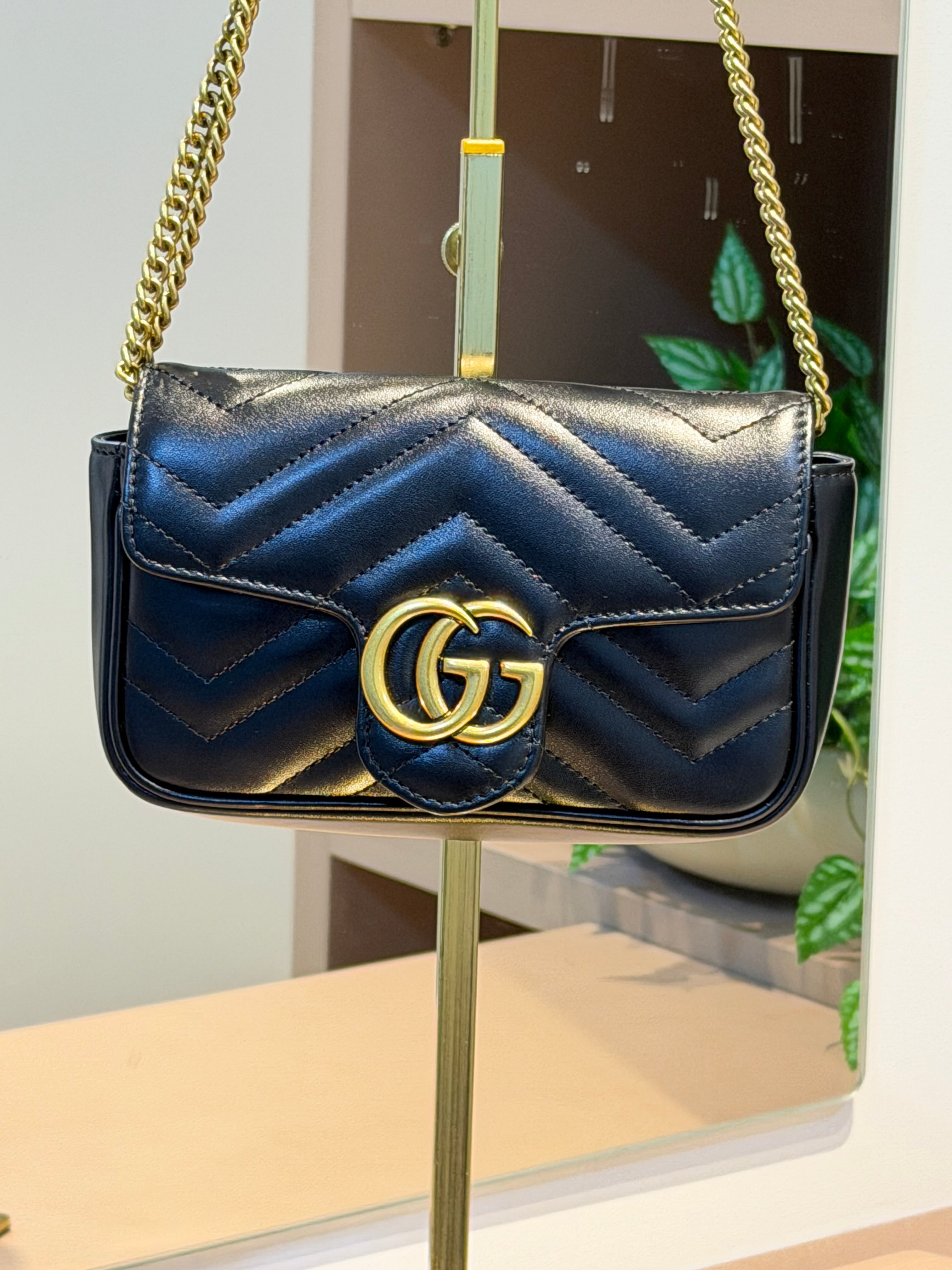 Bolsa Marmont Preta Mini - GUCCI