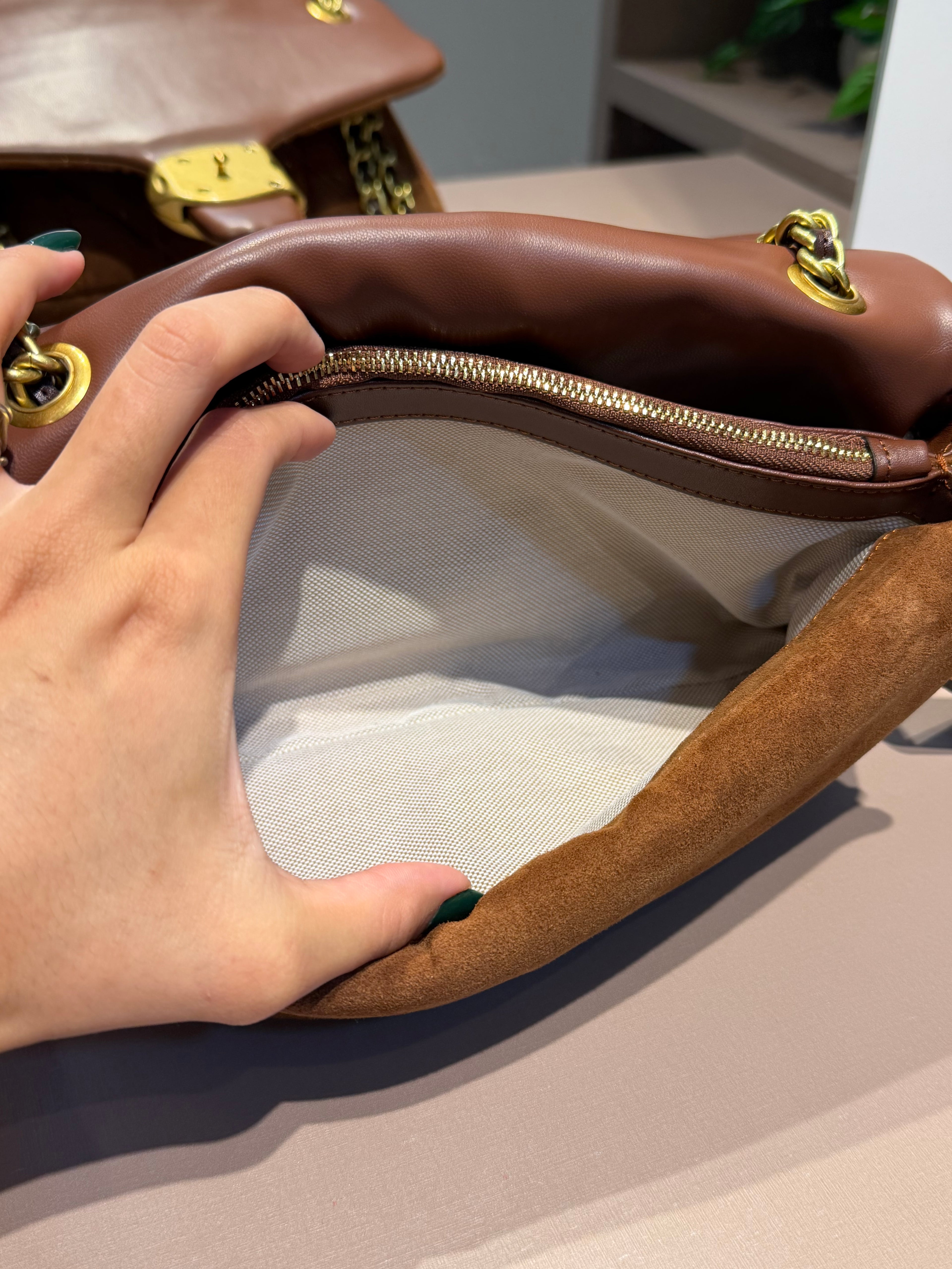 Bolsa de ombro Quilting 26 Suede - COACH