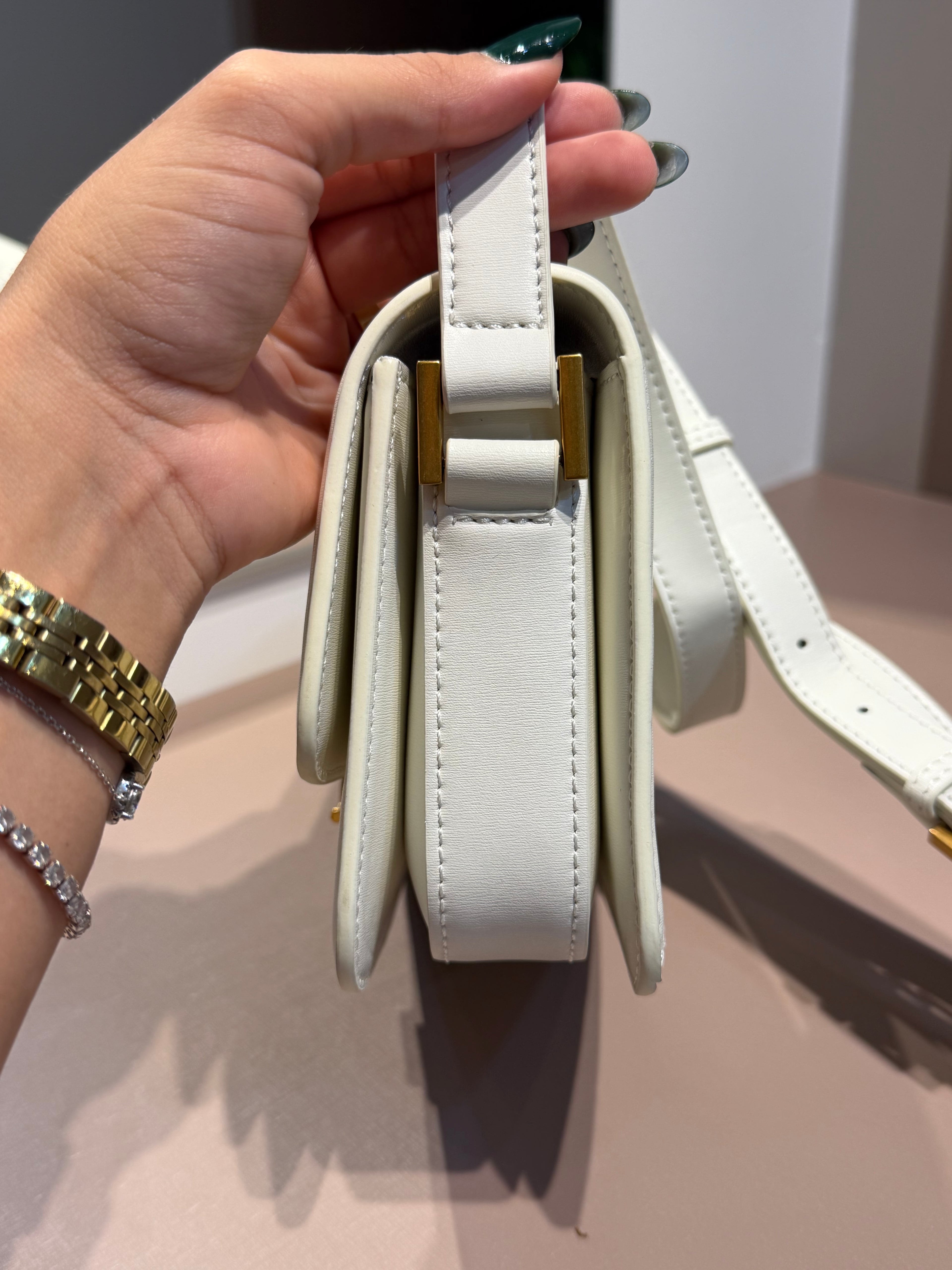 Bolsa de Ombro Solferino Pequena Branca - YSL
