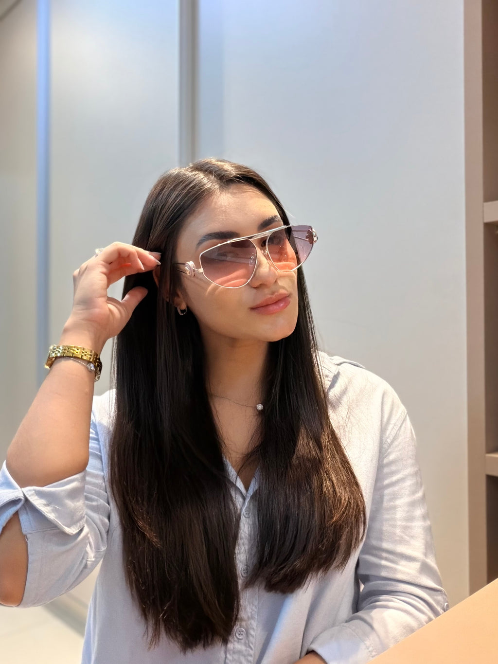 Óculos VE2252 Prata e Rosê - VERSACE