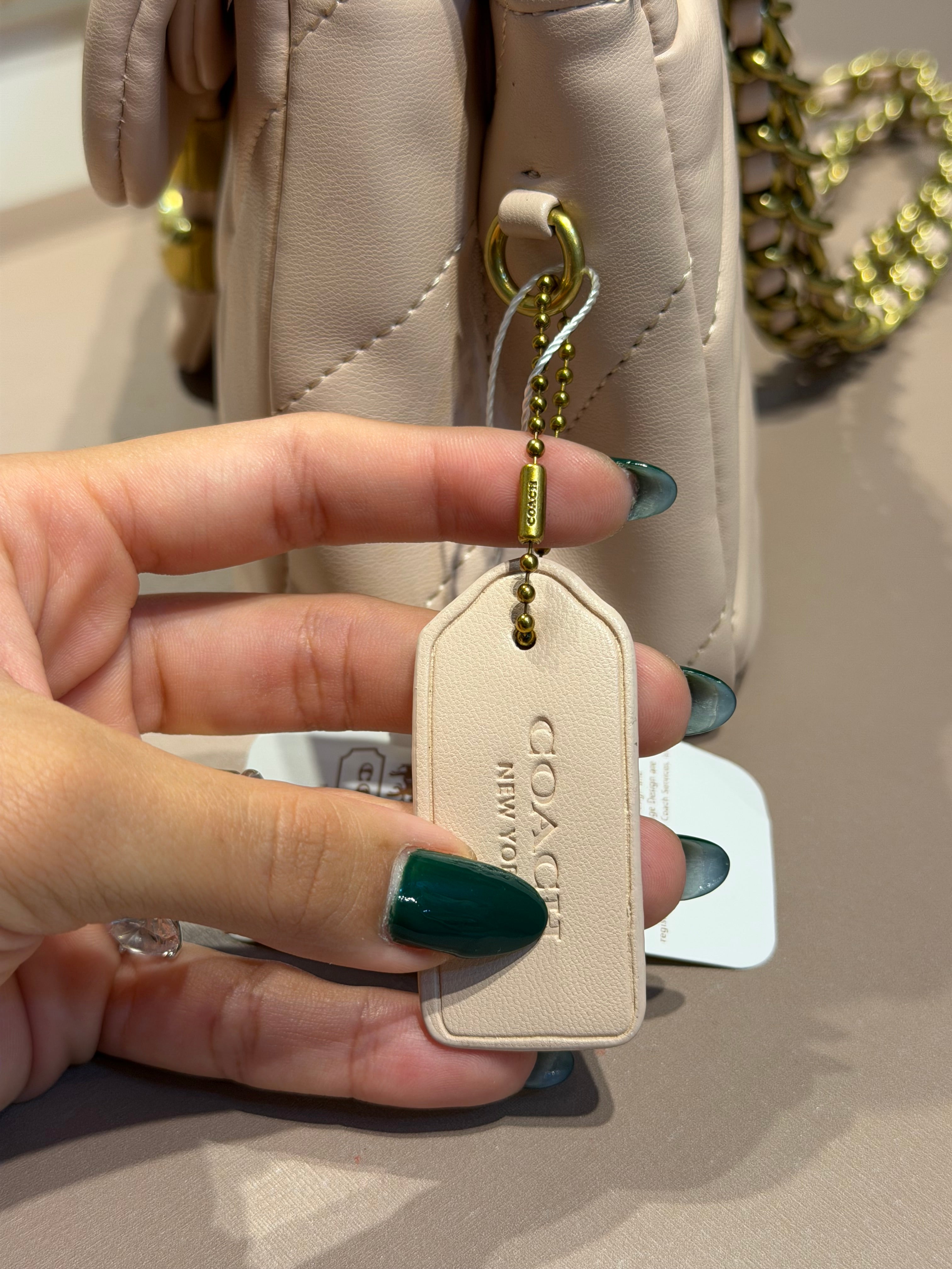 Bolsa de ombro Quilting 26 Nude - COACH