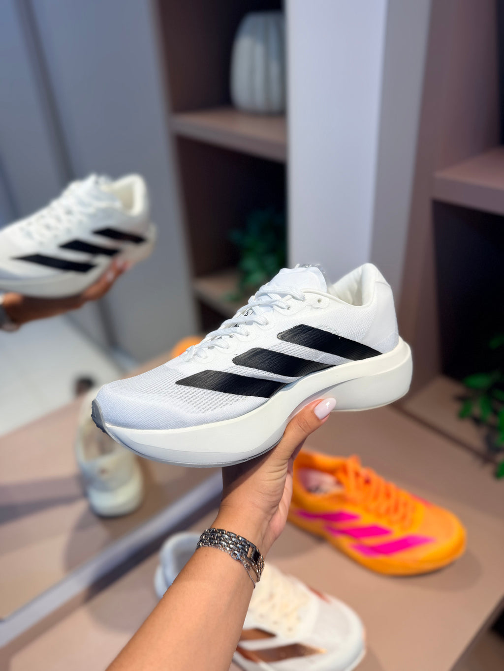 Tênis Adizero EVO SL Branco e Preto - ADIDAS
