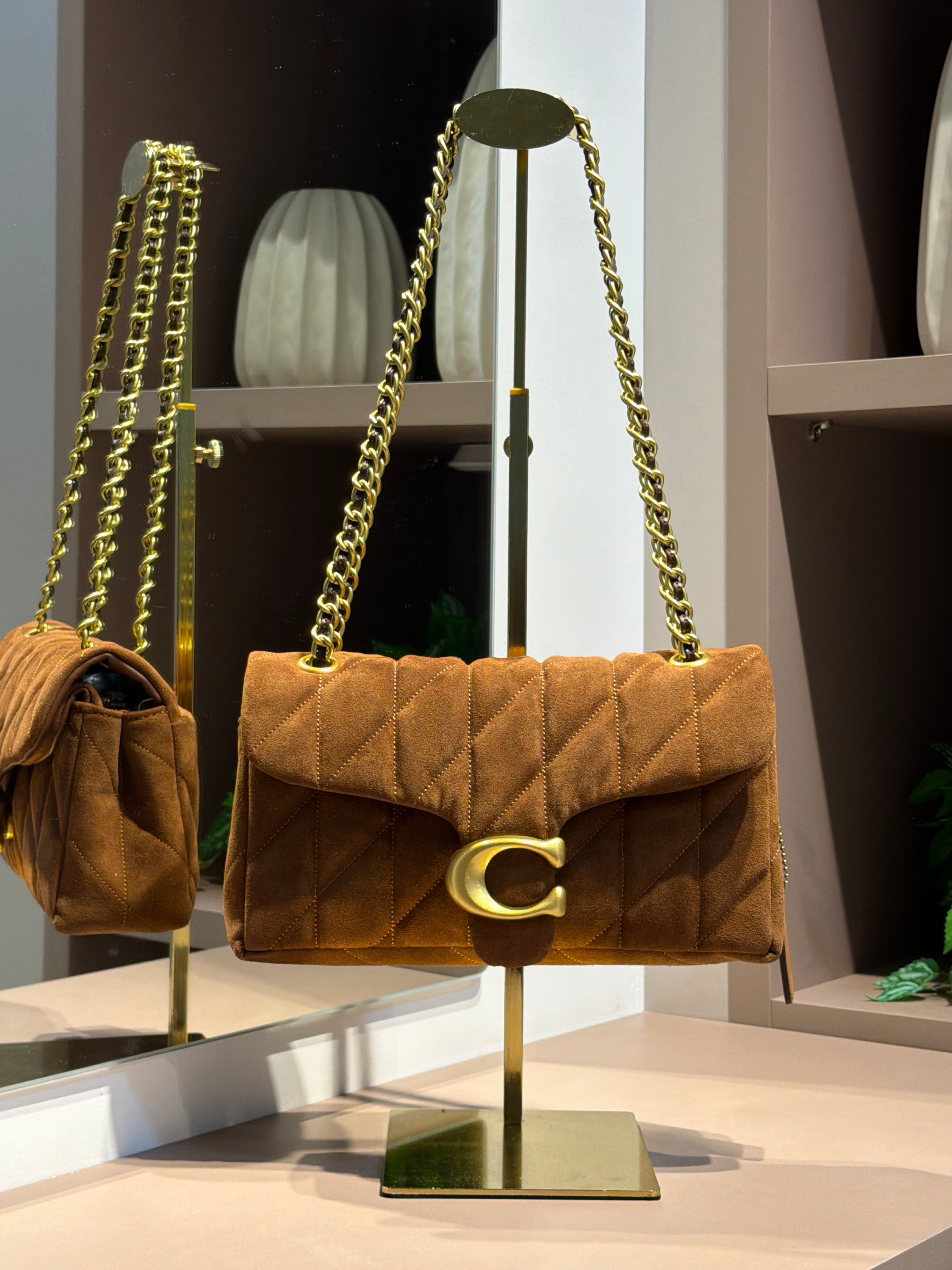 Bolsa de ombro Quilting 26 Suede - COACH