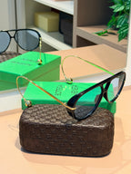Óculos Drop Aviator Havana - BOTTEGA VENETA