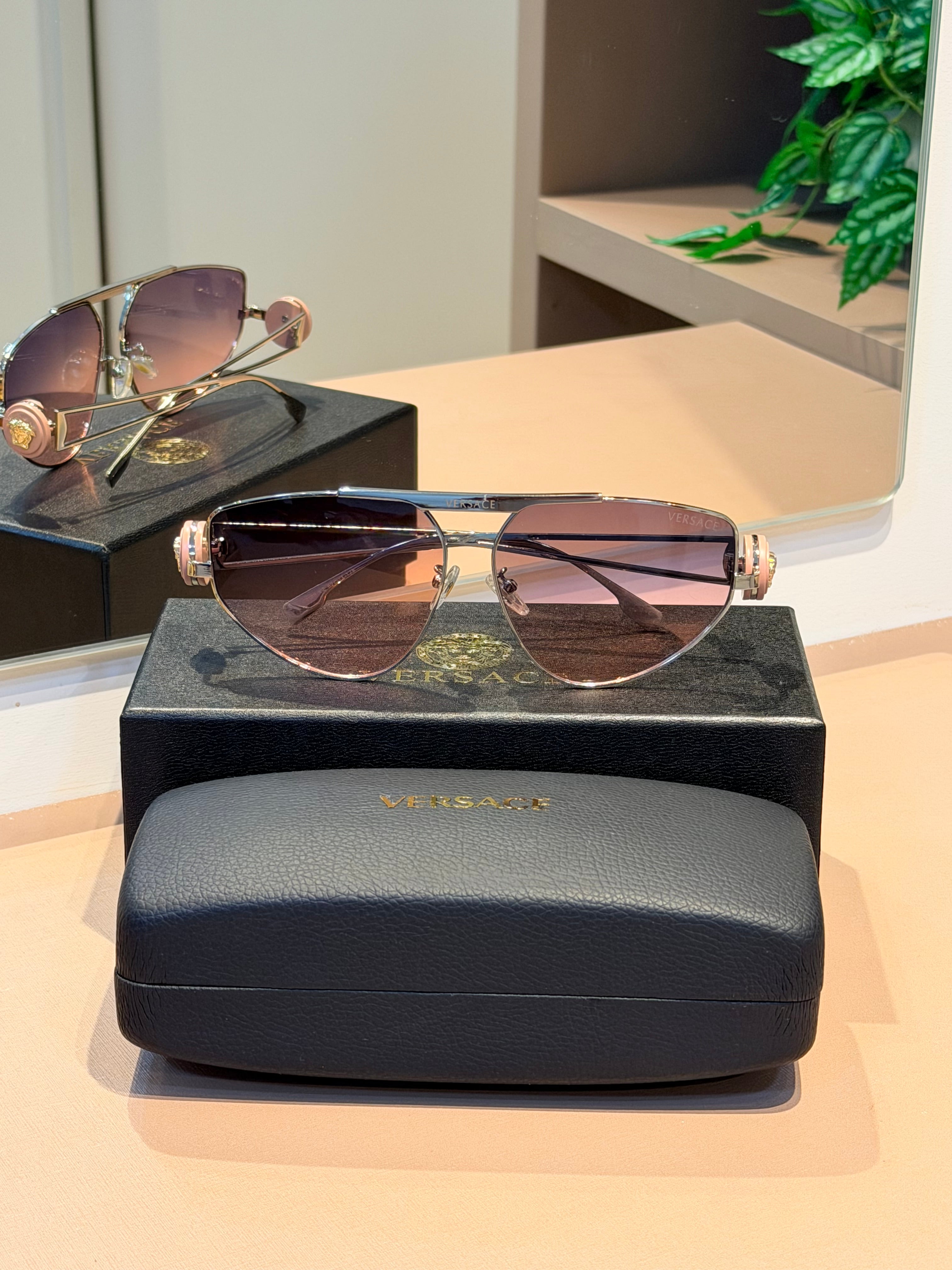 Óculos VE2252 Prata e Rosê - VERSACE