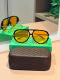 Óculos Aviator bronze - BOTTEGA VENETA
