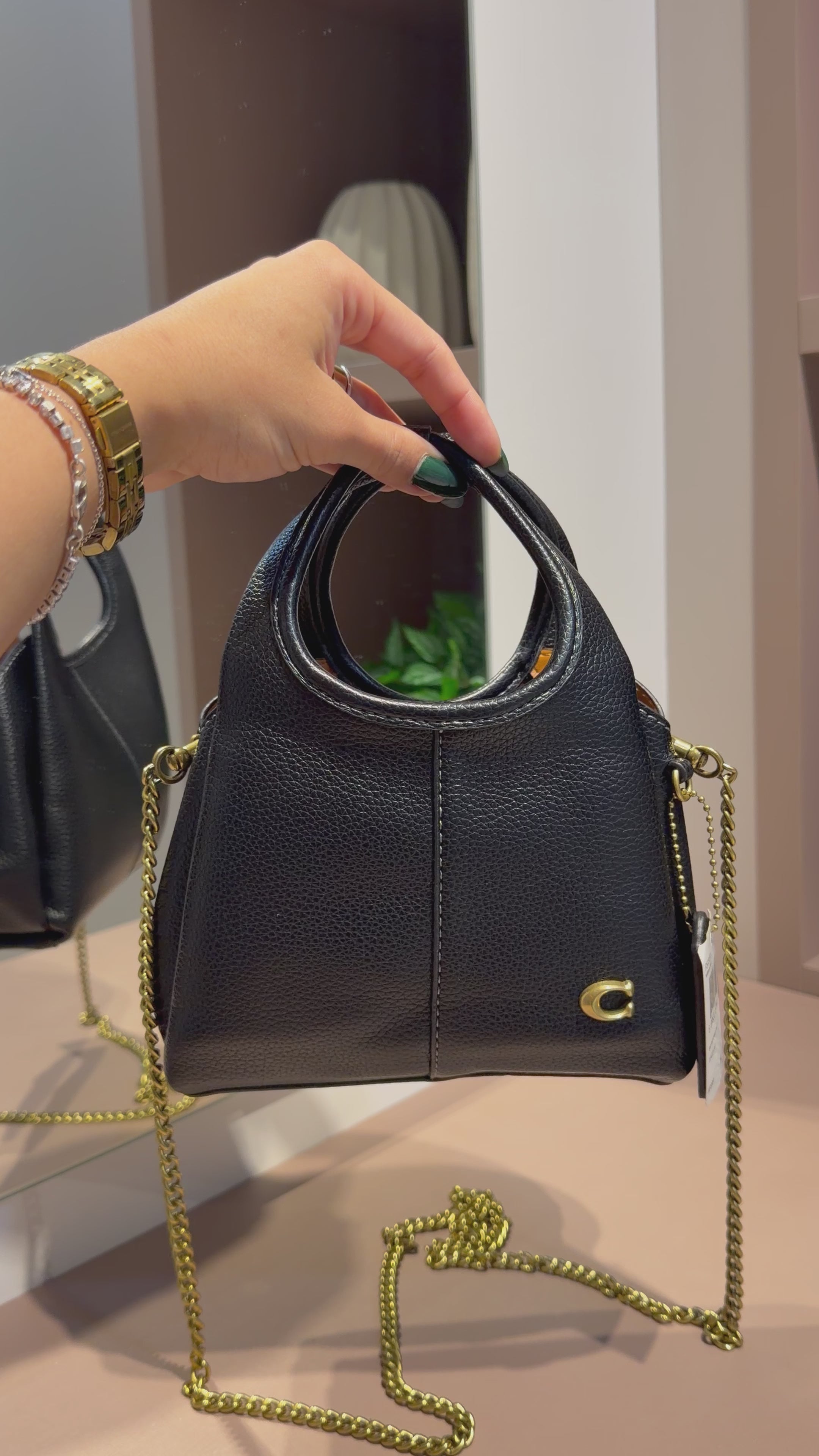 Bolsa de mão Lana 19 Preta - COACH