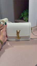 Bolsa de Ombro Solferino Pequena Branca - YSL