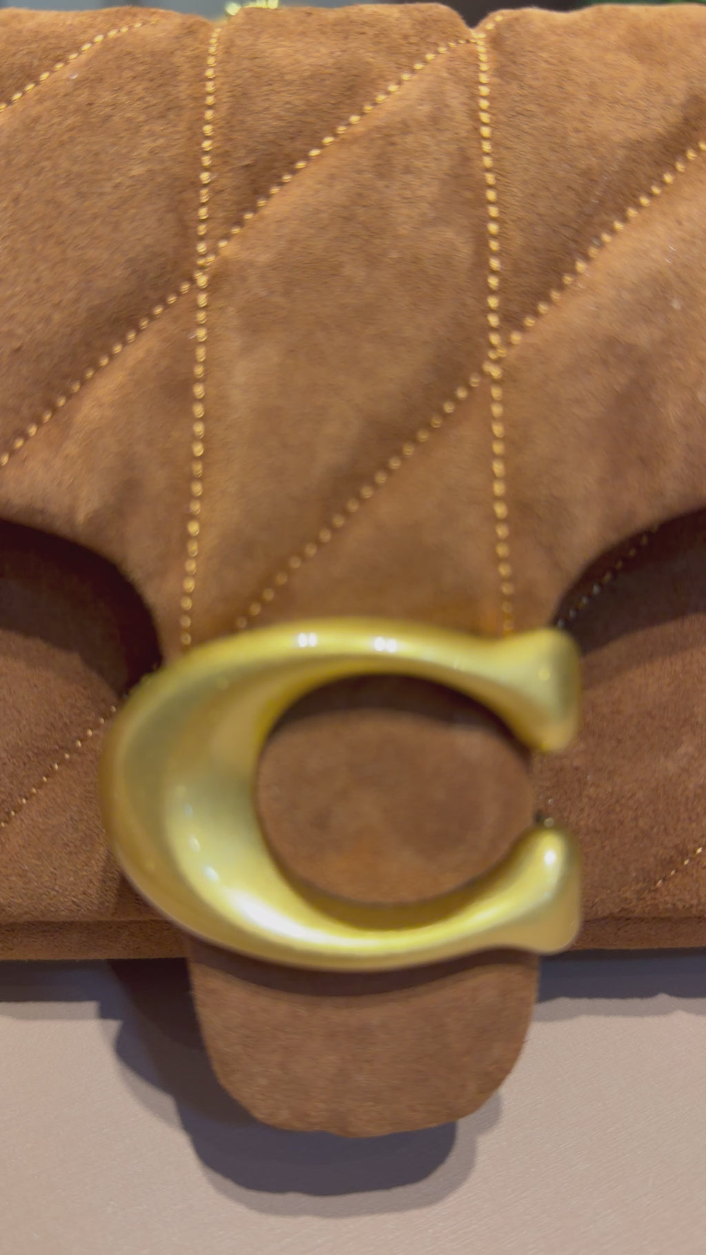 Bolsa de ombro Quilting 26 Suede - COACH