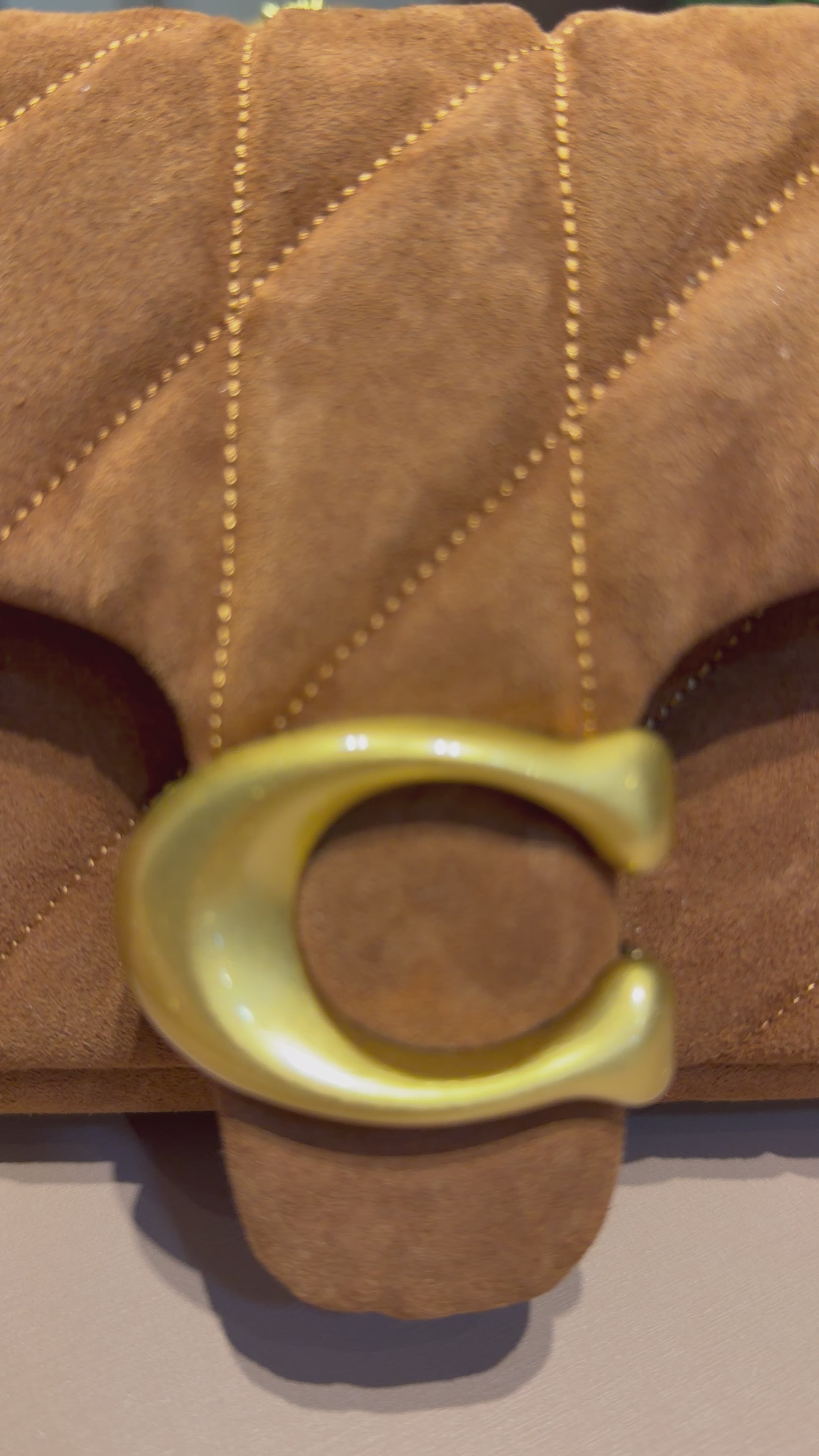Bolsa de ombro Quilting 26 Suede - COACH